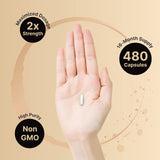 NatureBell Zinc Picolinate 100mg 240 capsules on a wooden table