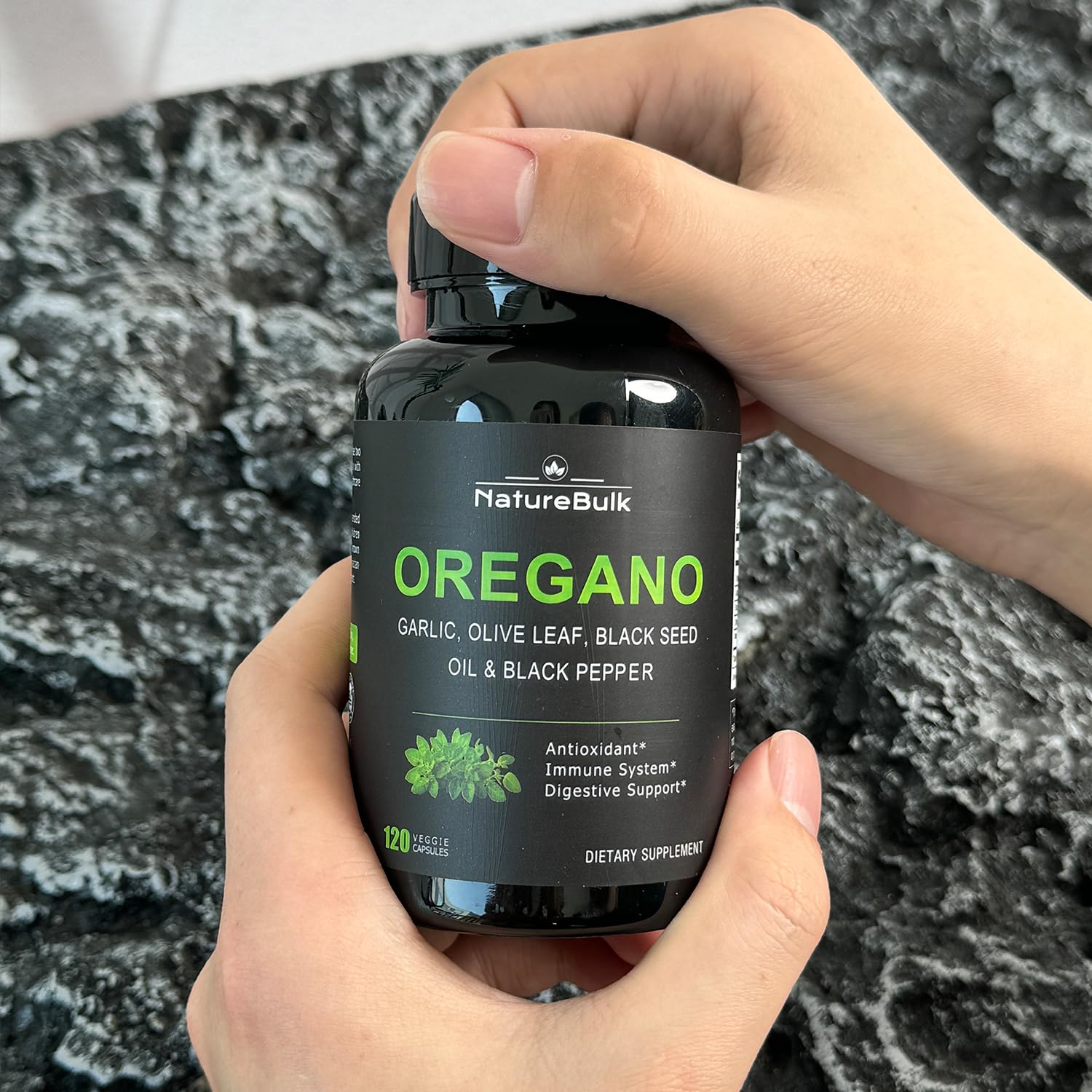NATUREBULK Oregano Leaf Extract Capsules 600mg ingredients list