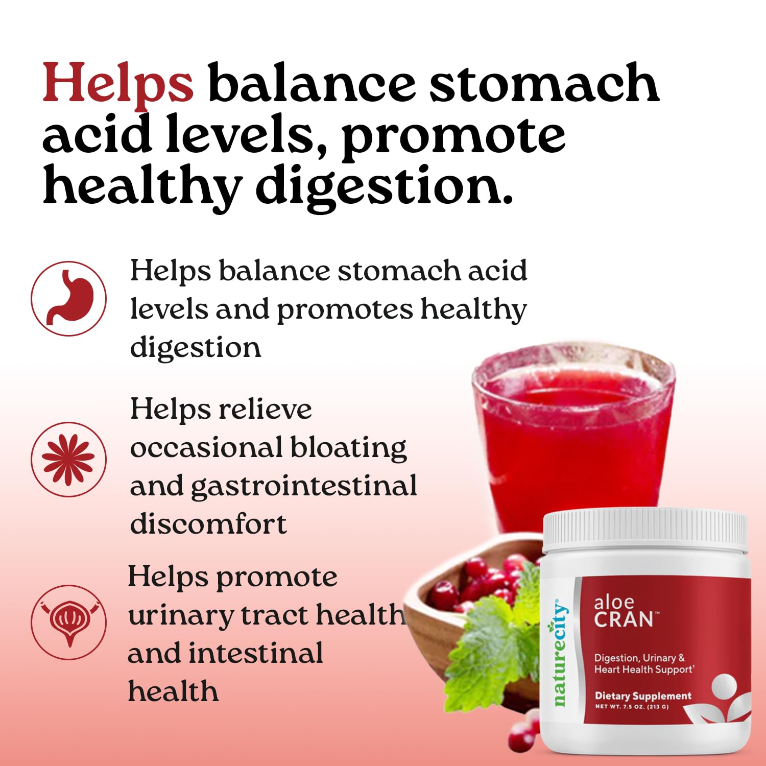NatureCity Aloe Vera Drink Mix 213g ingredients list