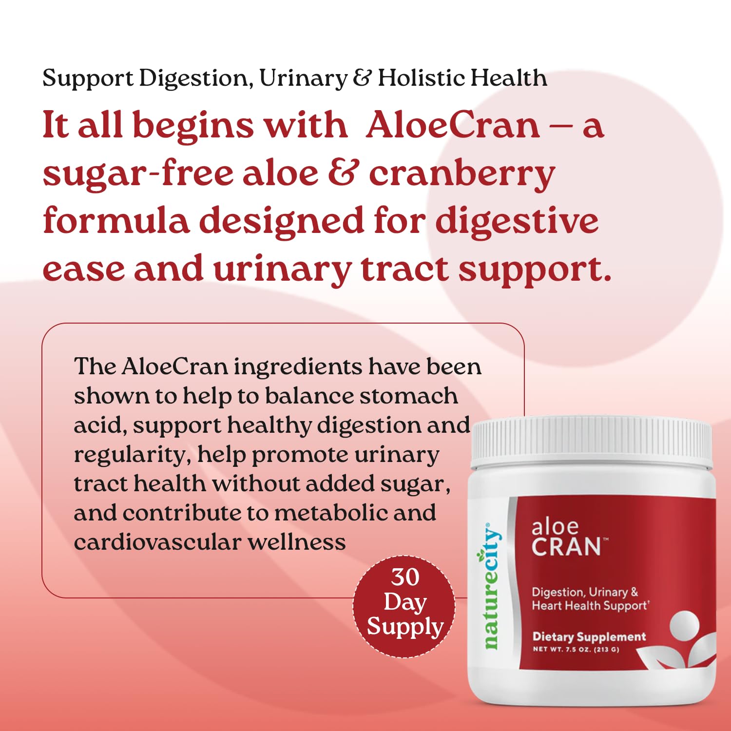 NatureCity Aloe Vera Drink Mix 213g side view