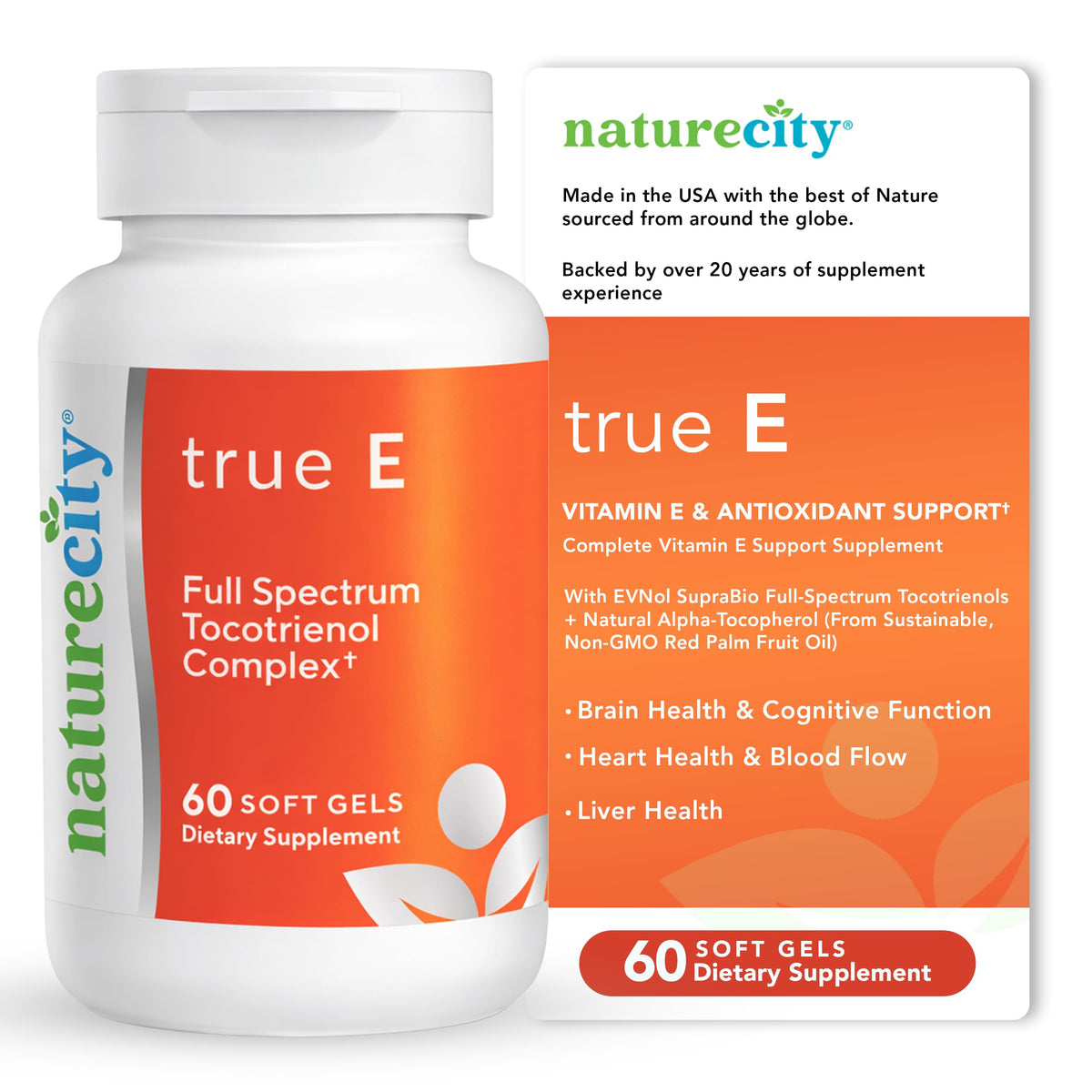 NatureCity TrueE Vitamin E 50g supplement front view