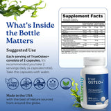 NatureCity TrueOsteo+ supplement bottle with a measuring spoon