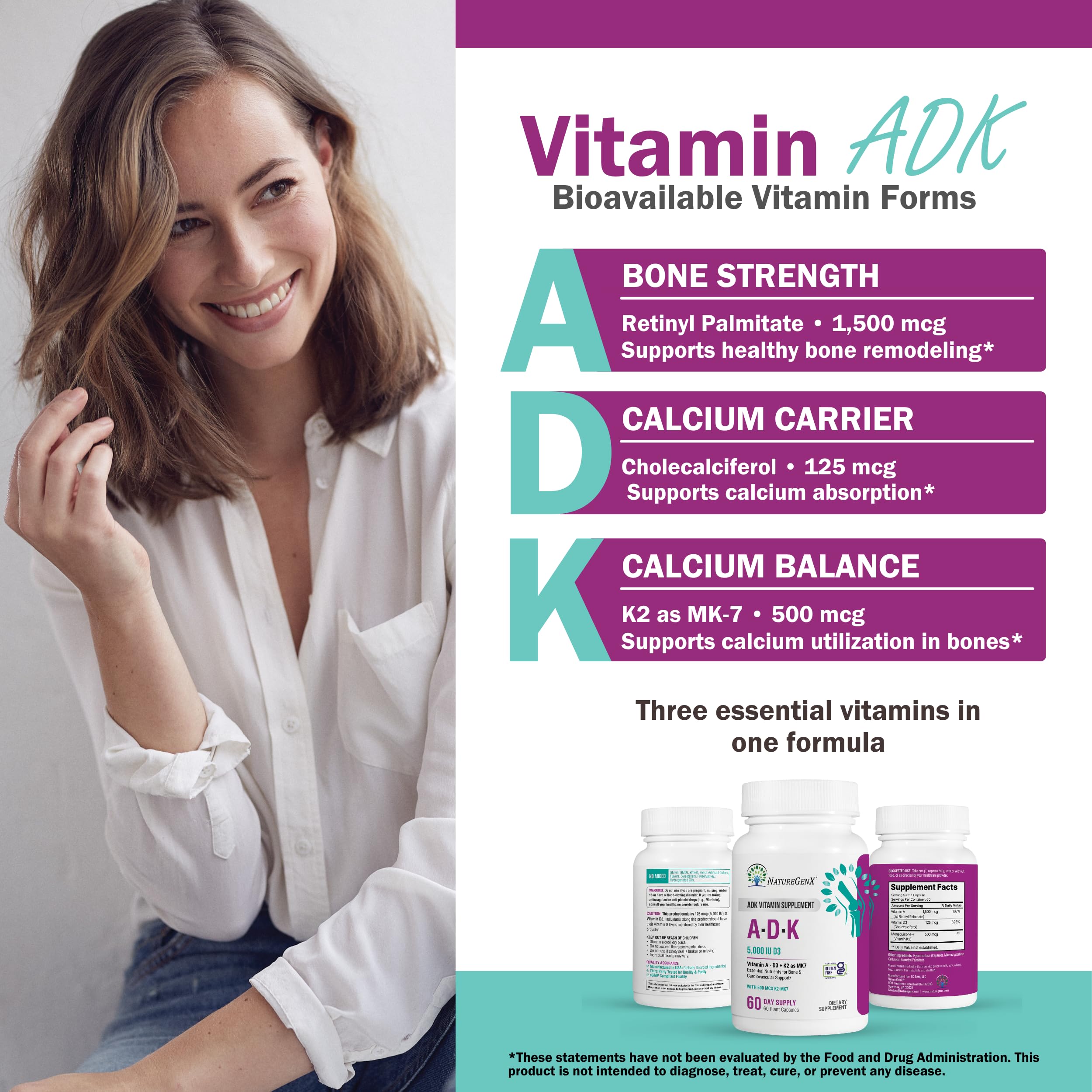 NatureGenX ADK Supplement capsules close-up