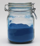 Naturejam Organic Blue Spirulina Powder on a kitchen counter