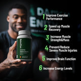 NaturElan Creatine Gummies nutritional information on the back