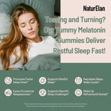 NaturElan Melatonin Gummies 3mg Strawberry bottle side view