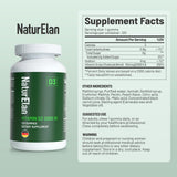 NaturElan Vitamin D3 Gummies with a measuring spoon for serving