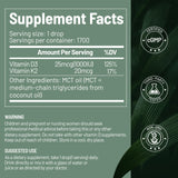 NaturElan Vitamin D3 K2 Drops packaging details
