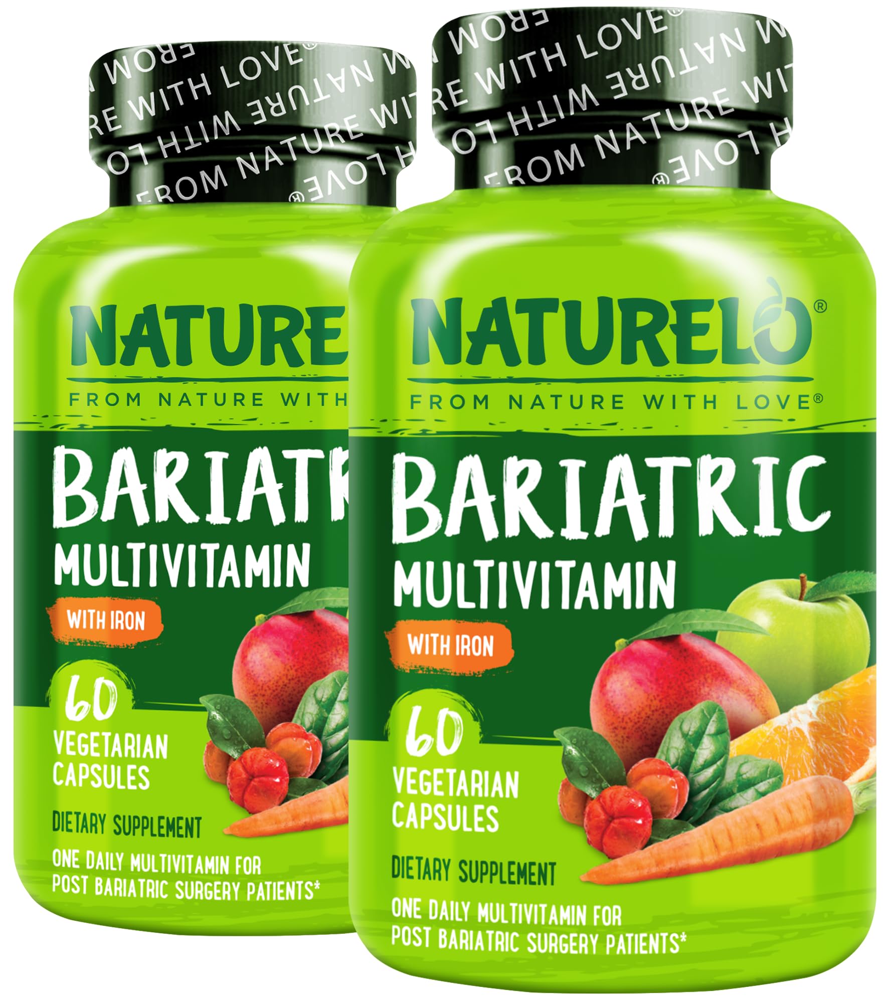 NATURELO Bariatric Multivitamins 30 Capsules front view