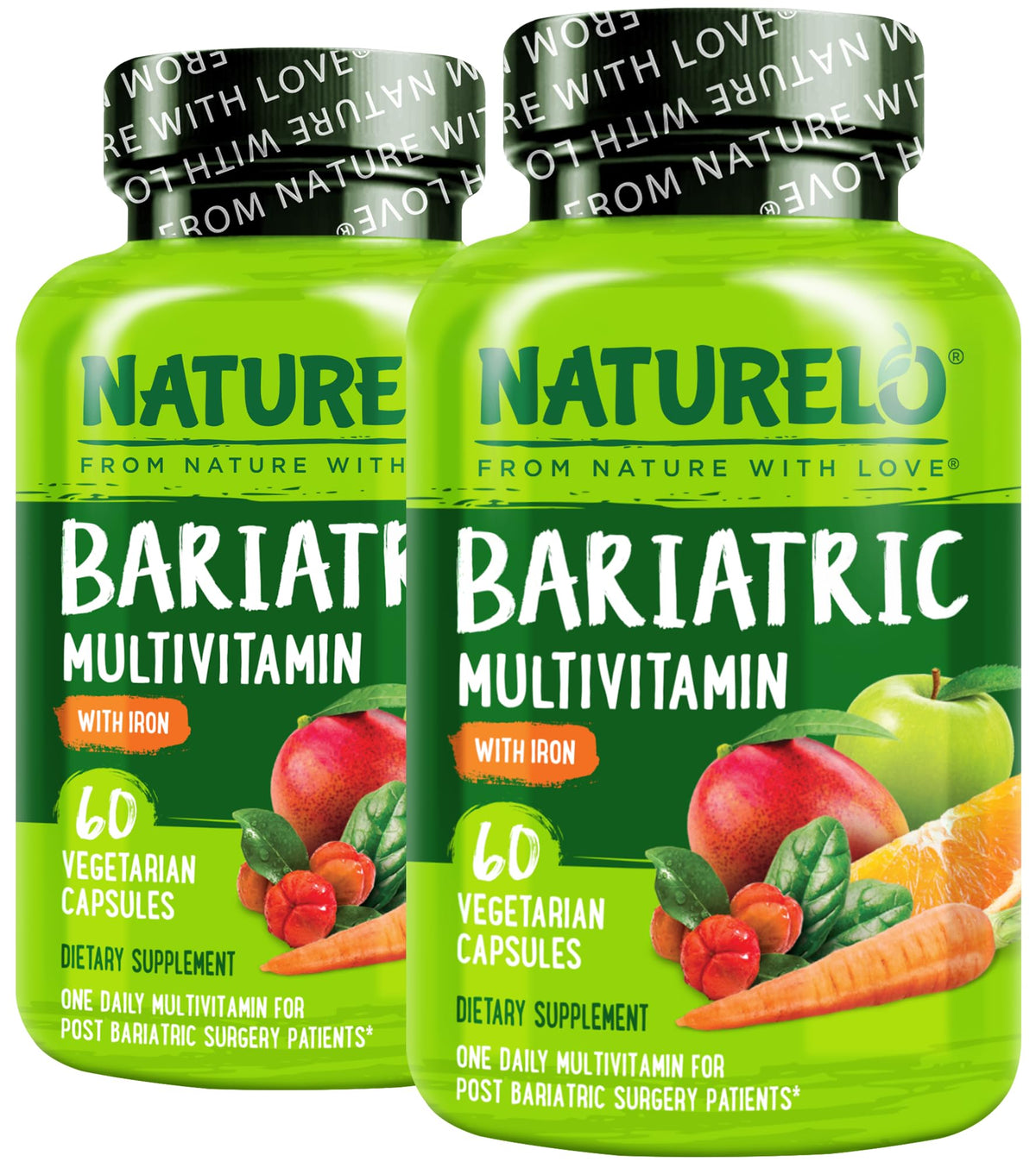 NATURELO Bariatric Multivitamins 30 Capsules front view