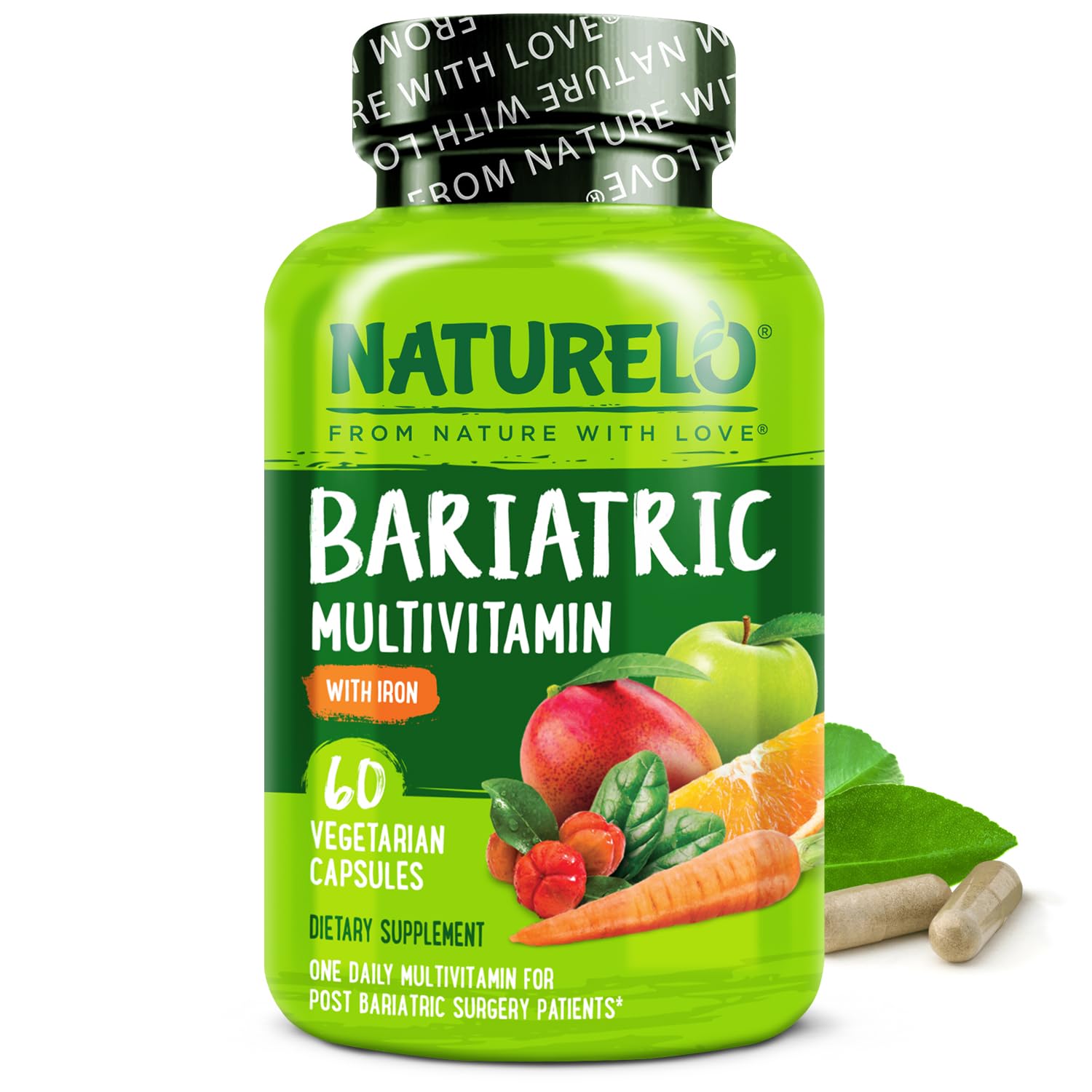 NATURELO Bariatric Multivitamins bottle front view