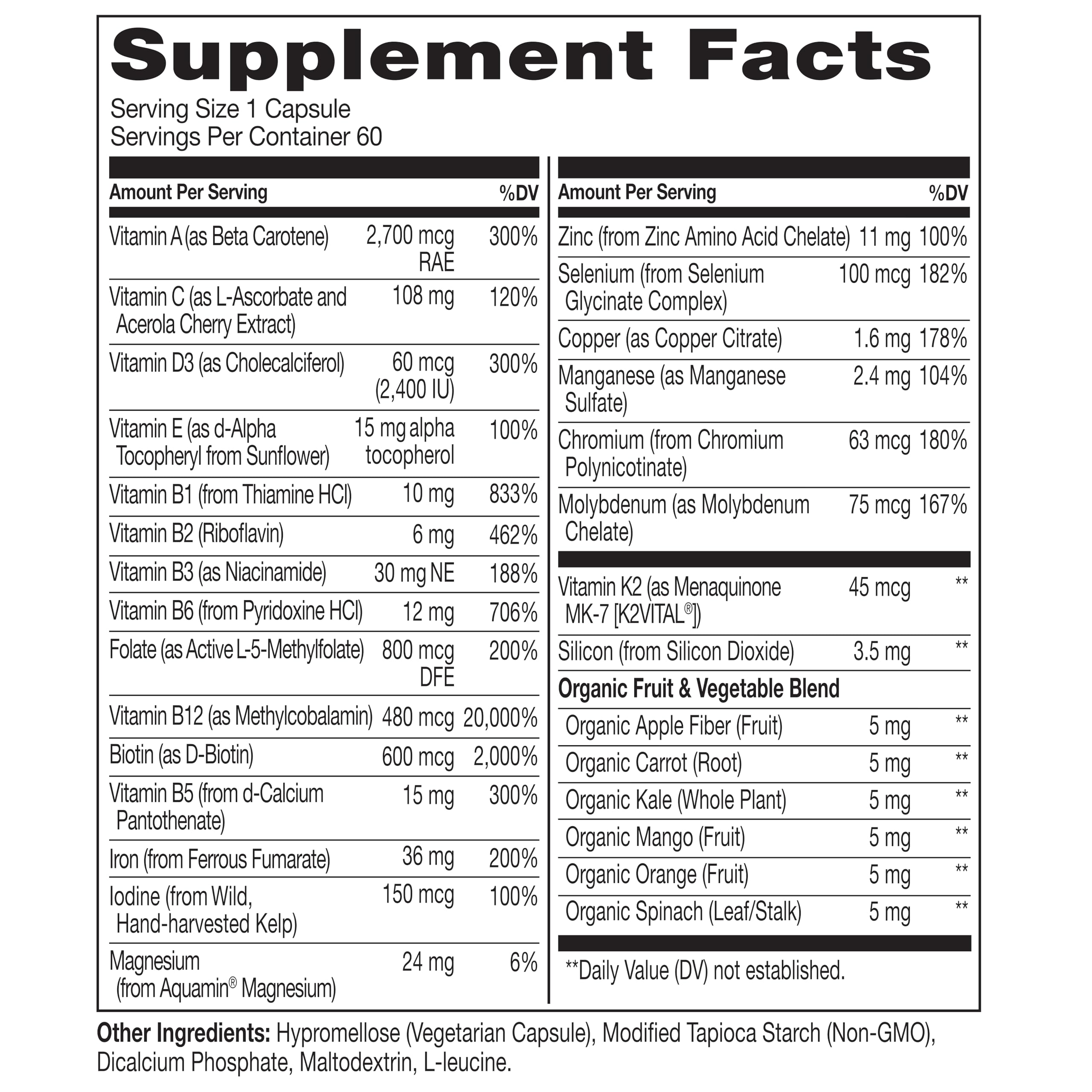 NATURELO Bariatric Multivitamins capsule close-up