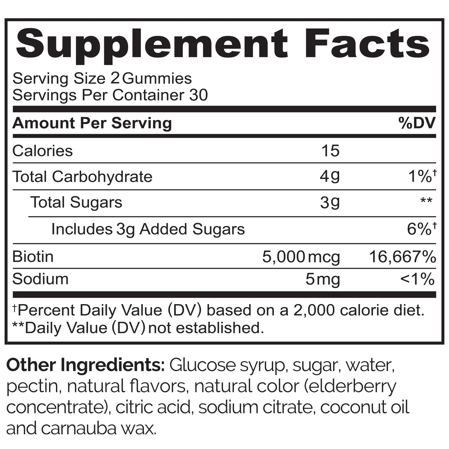 NATURELO Biotin Gummies 5000 MCG strawberry flavour side view
