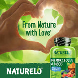 NATURELO Brain Blend Memory Supplement packaging