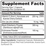 NATURELO Elderberry Supplement 350mg capsule