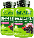 NATURELO Elderberry Supplement 350mg front view