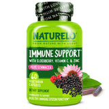NATURELO Elderberry Supplement 350mg front view