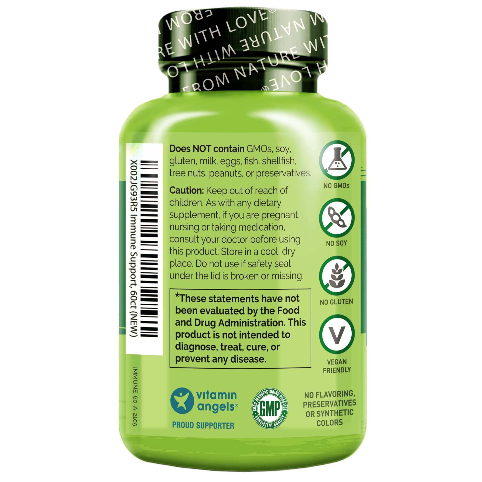 NATURELO Elderberry Supplement 350mg packaging