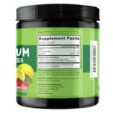 NATURELO Magnesium Citrate Powder lifestyle scene with fresh fruits