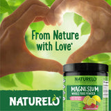 NATURELO Magnesium Citrate Powder side view