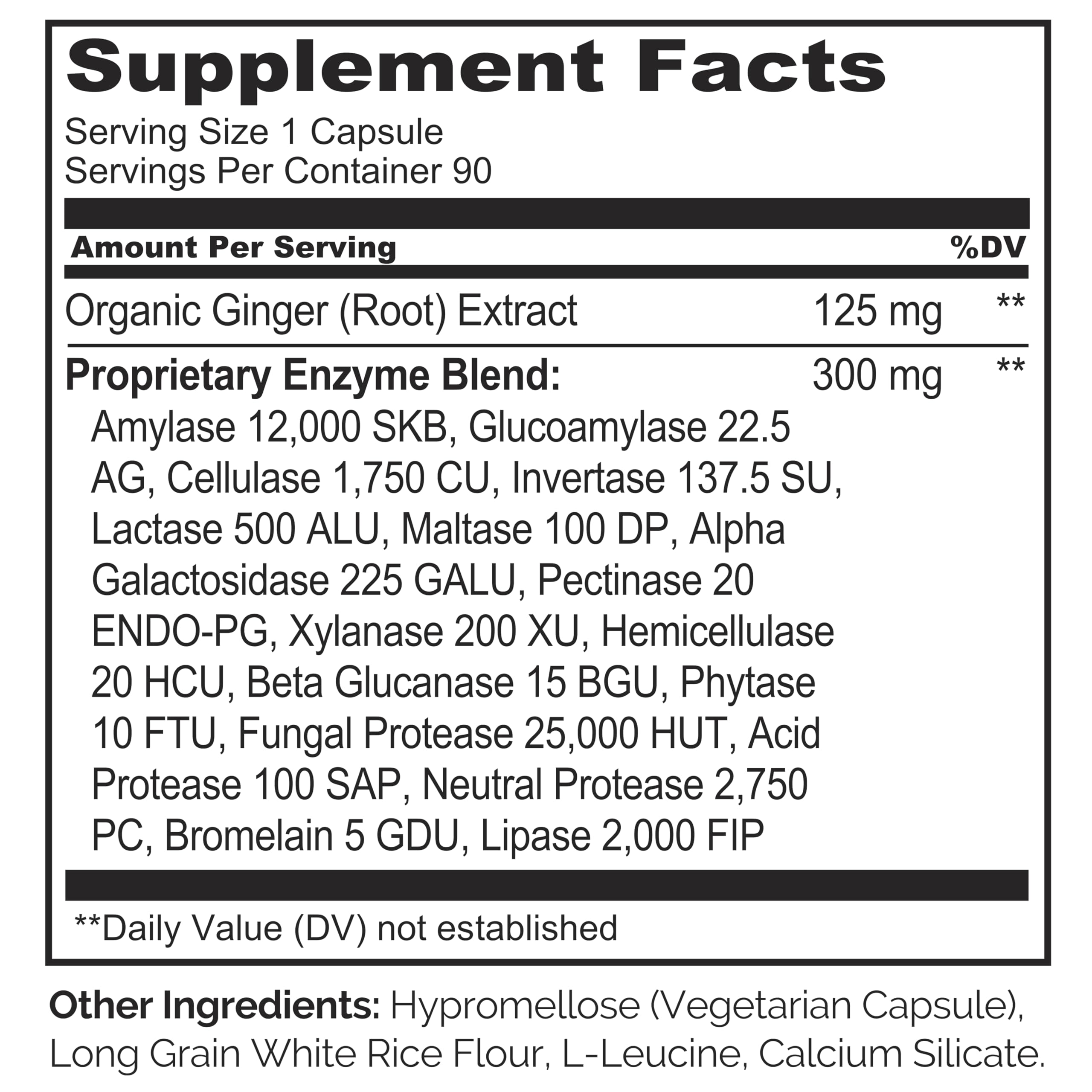 NATURELO Multi-Enzymes 100g packaging details