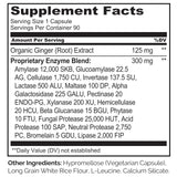 NATURELO Multi-Enzymes 100g packaging details