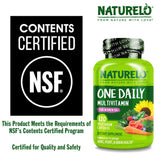 NATURELO Multivitamin for Women showing clean label ingredients