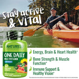 NATURELO Multivitamins for Men side view showing capsule