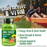 NATURELO Multivitamins for Men side view showing capsule