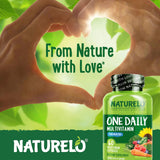 NATURELO Multivitamins for Men with organic fruits and vegetables