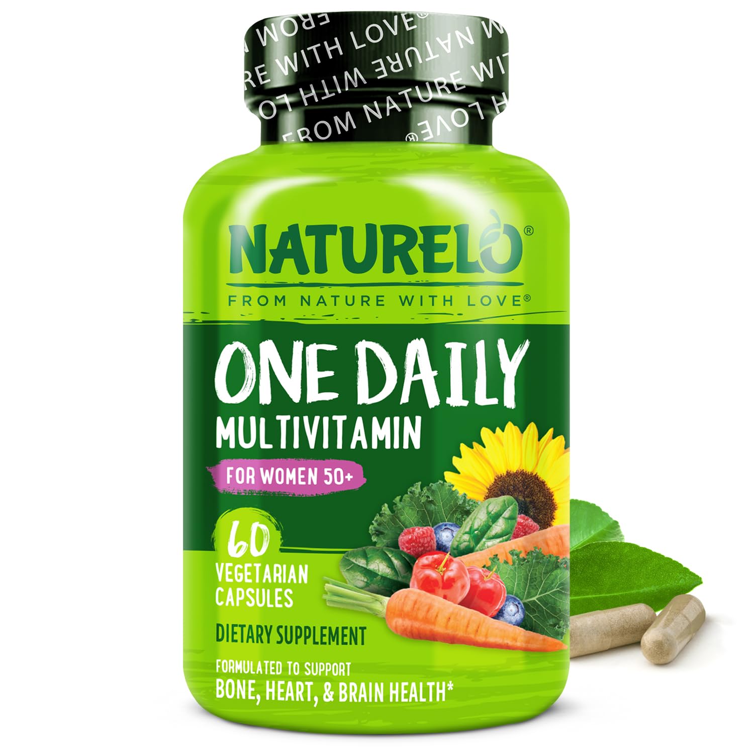 NATURELO Multivitamins for Women front view of packaging