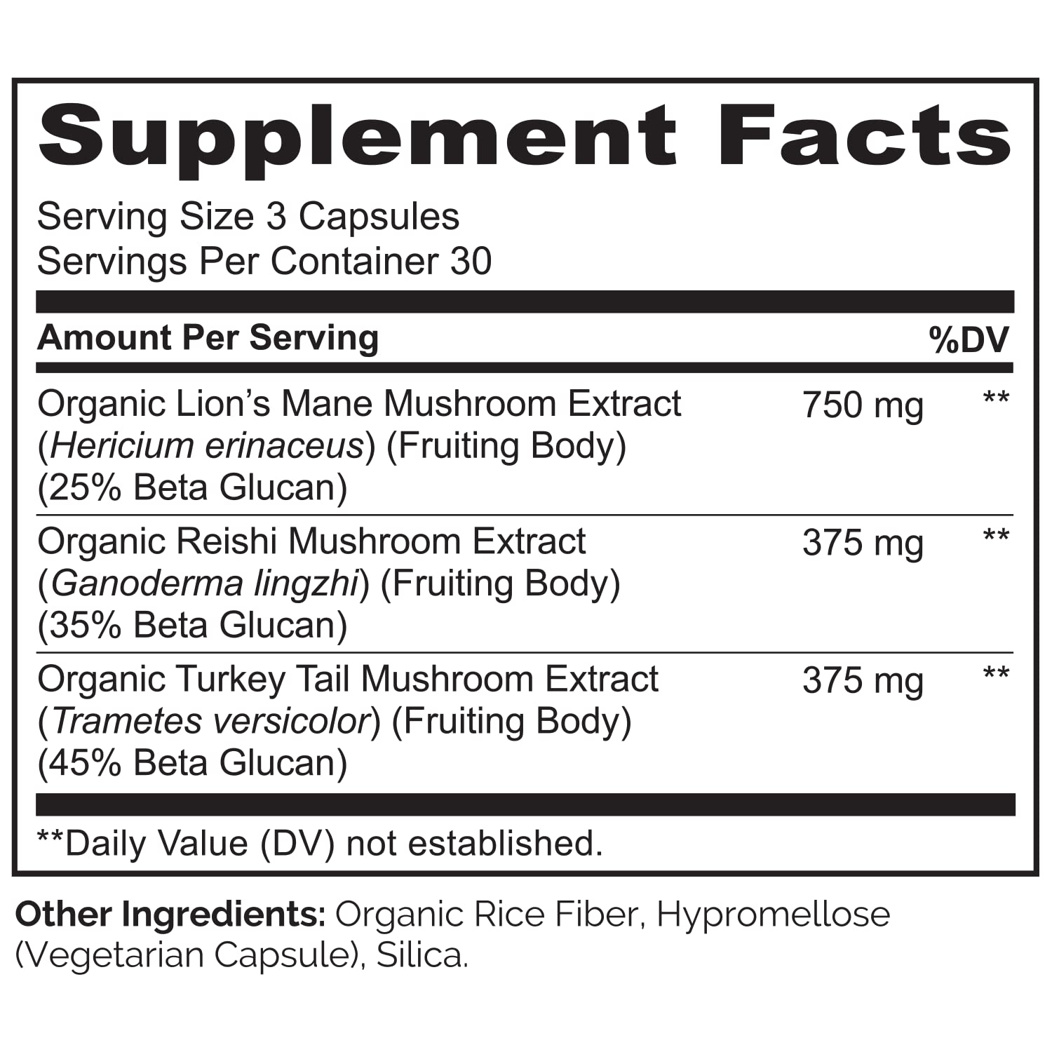 NATURELO Mushroom Complex supplement bottle with natural background