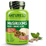 NATURELO Mushroom Complex supplement front view with label