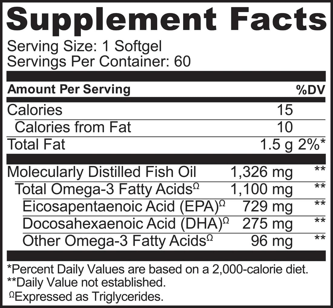 NATURELO Omega-3 Fish Oil Supplements displayed with fresh lemons