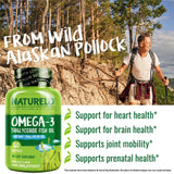 NATURELO Omega-3 Fish Oil Supplements ingredients label