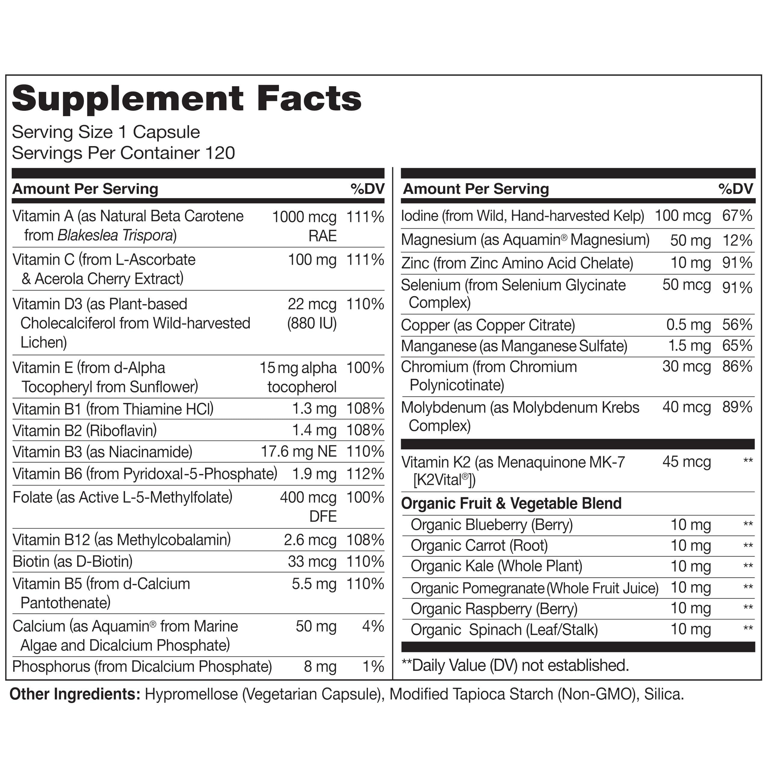 NATURELO One Daily Multivitamin for Men bottle with label