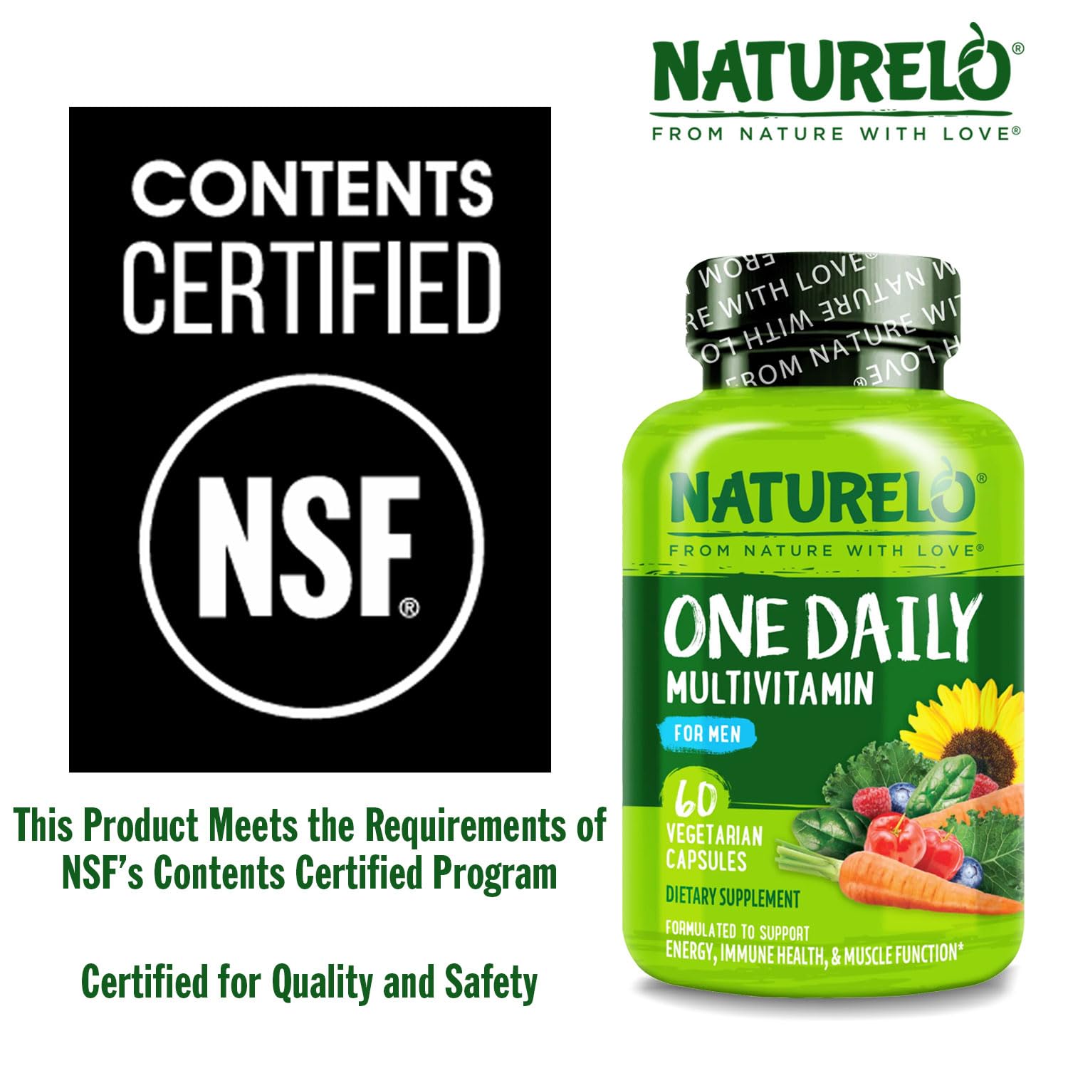NATURELO One Daily Multivitamin for Men in a lifestyle setting