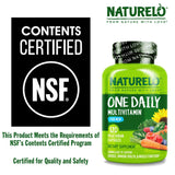 NATURELO One Daily Multivitamin for Men ingredients list