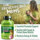 NATURELO Postnatal Multivitamins 216g with herbal ingredients