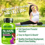 NATURELO Prenatal Vitamins 216g capsule close-up