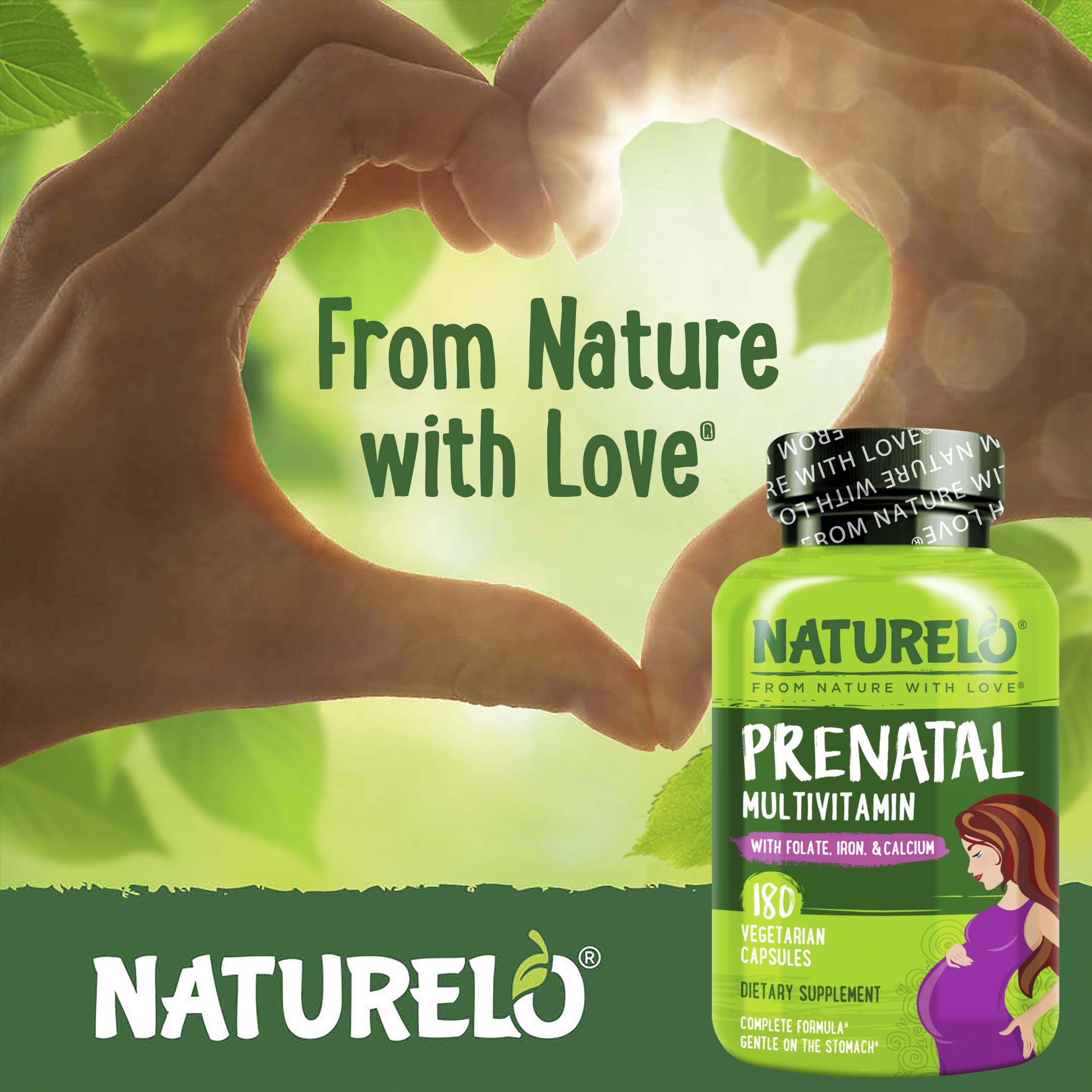 NATURELO Prenatal Vitamins 216g ingredients list