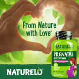 NATURELO Prenatal Vitamins 216g ingredients list