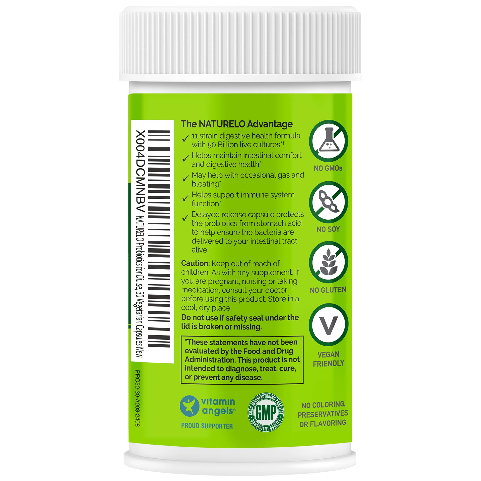 NATURELO Probiotic Capsules 60 Count lifestyle scene