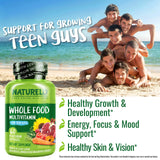 NATURELO Teen Multivitamin for Boys 12-18 nutritional information