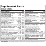 NATURELO Teen Multivitamin for Boys 12-18 side view of bottle