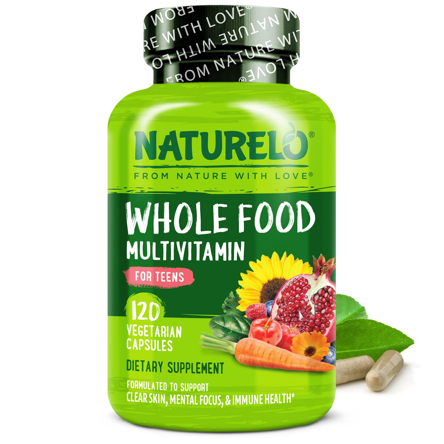 NATURELO Teen Multivitamins front view packaging