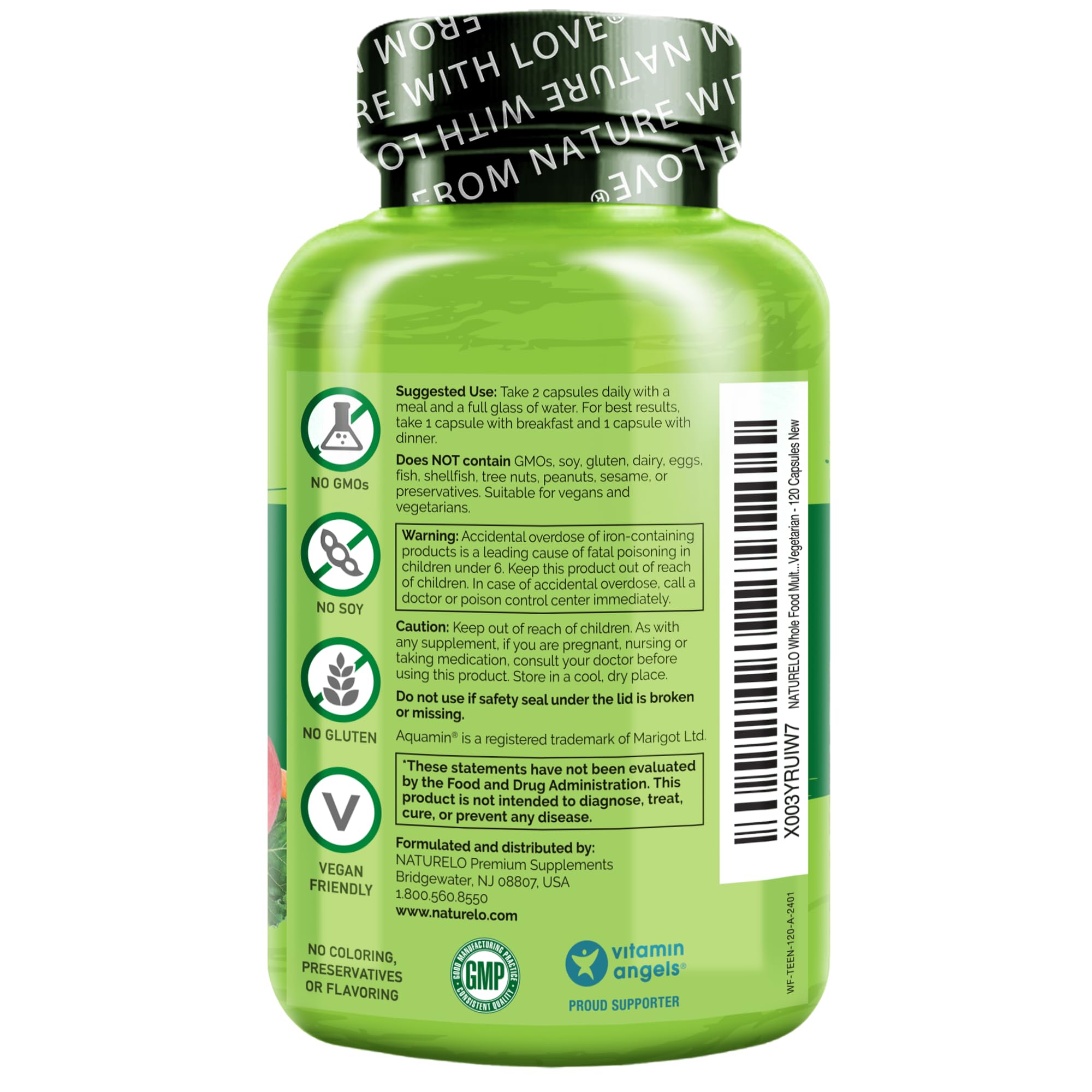 NATURELO Teen Multivitamins with fresh fruits