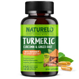 NATURELO Turmeric Joint Support Supplement 60 Capsules front view