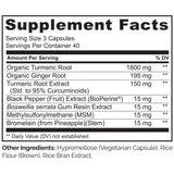 NATURELO Turmeric Joint Support Supplement packaging
