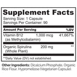 NATURELO Vegan B12 Supplement capsules close-up